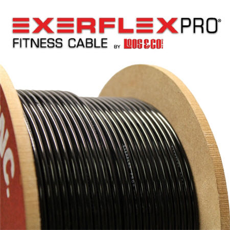 OIL IMPREGNATED “EVERFLEX” CABLE OPTION per foot (3/16" coated to 1/4″) thick